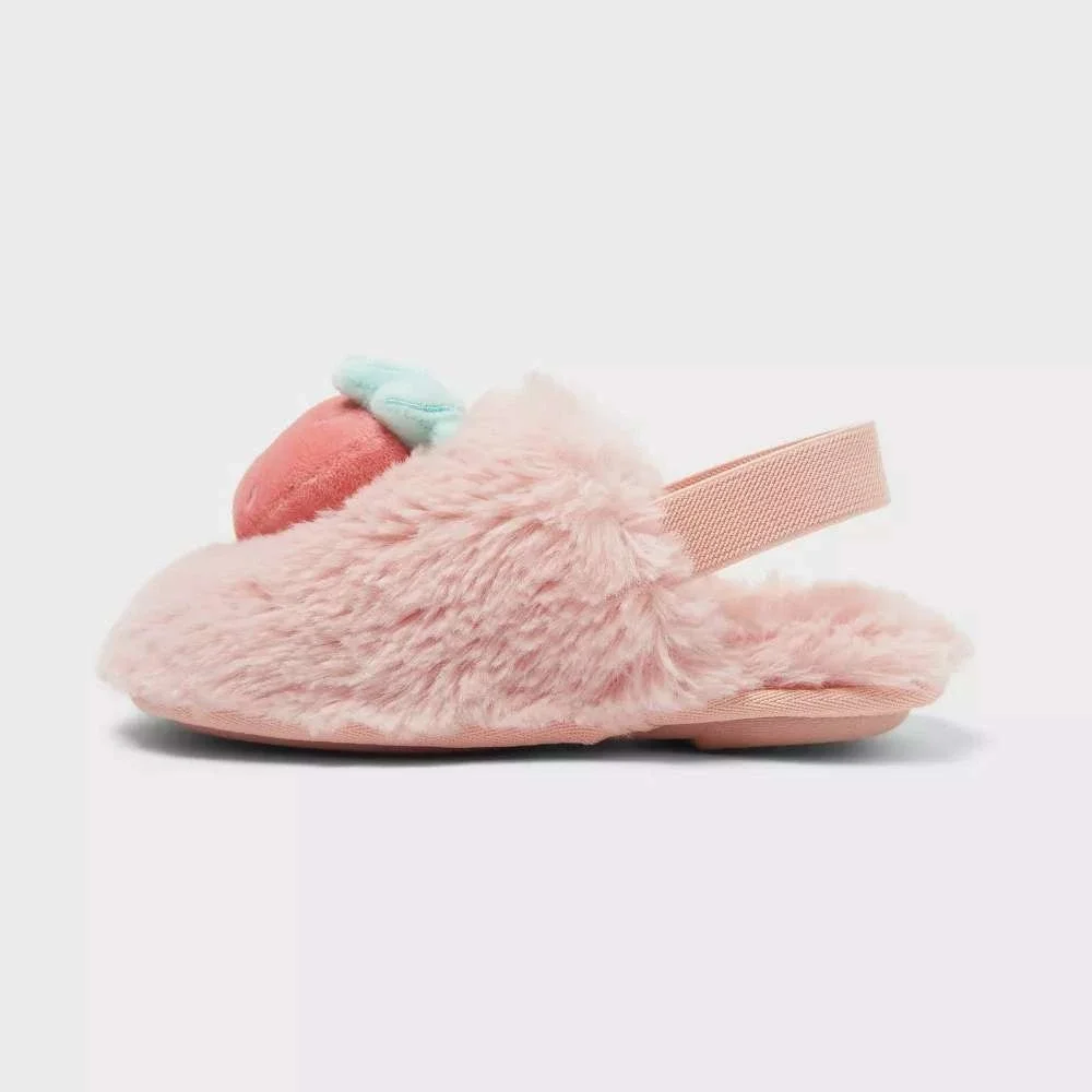 Toddler Slippers by Cat & Jack Nova Scuff Pink Size 5T-6T New With Tags